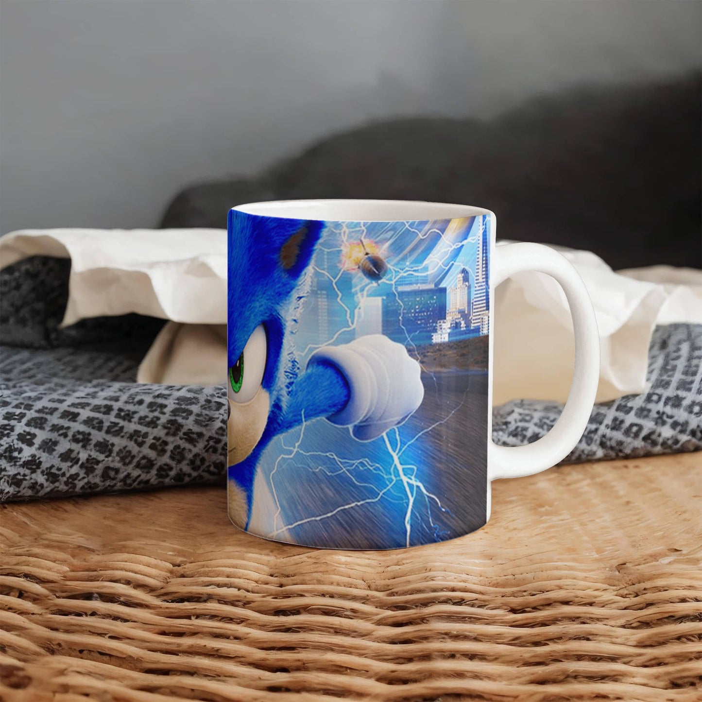 Ceramic cup cartoons Sonik