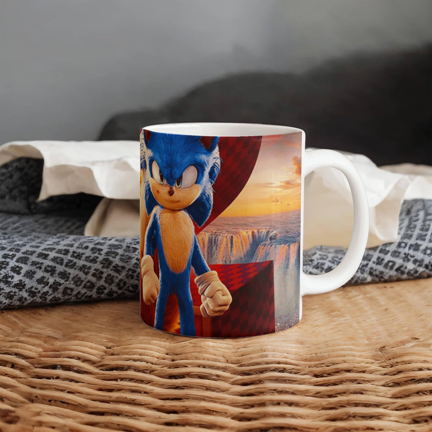 Ceramic cup cartoons Sonik